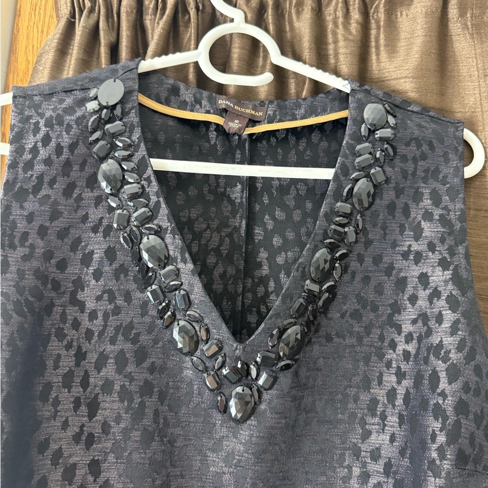 Dana Buchman Charcoal Sleeveless Midi Dress - Picture 3 of 5